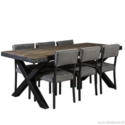 Eettafel Light & Living zink/hout><noscript><img width=