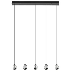 Eettafelhanglamp Clear Egg met zwart inclusief LED>Straluma Discount