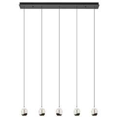 Eettafelhanglamp Clear Egg met zwart inclusief LED>Straluma Discount