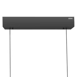Elektrisch verstelbare LED hanglamp zwart met hout><noscript><img width=