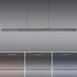 Elektrisch verstelbare LED hanglamp grijs dimbaar><noscript><img width=