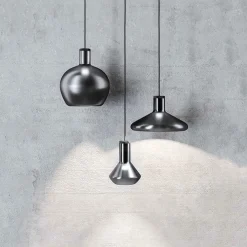 Flask C hanglamp 25cm metallic black>Straluma Outlet