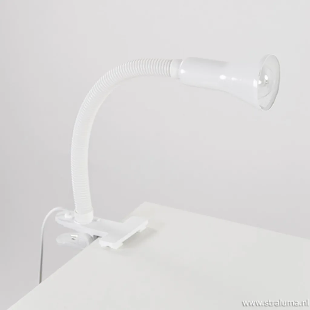 Functionele klemlamp wit verstelbaar>Straluma Online