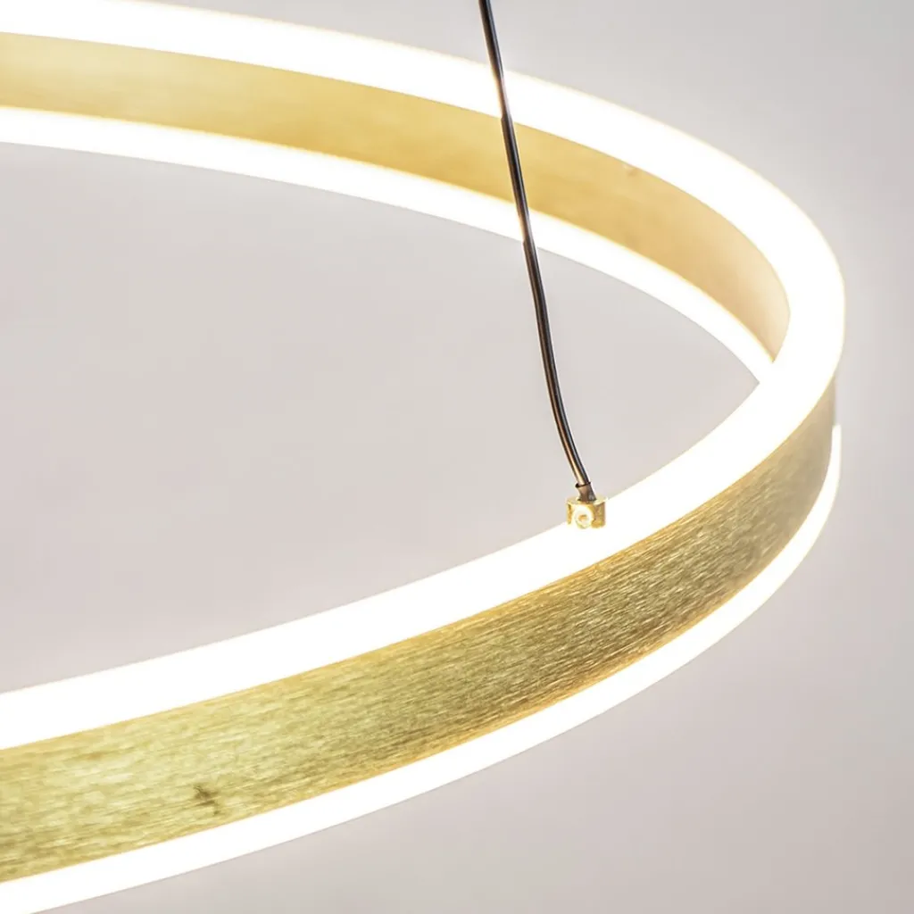 Grote design hanglamp LED gouden ring>Straluma Fashion