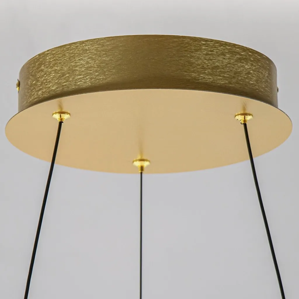 Grote design hanglamp LED gouden ring>Straluma Fashion