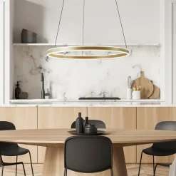 Grote design hanglamp LED gouden ring><noscript><img width=