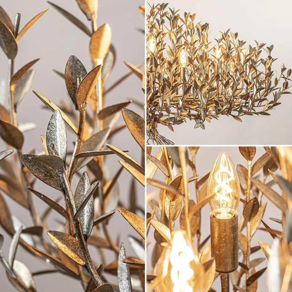 Grote design hanglamp ovaal oud zilver>Straluma New
