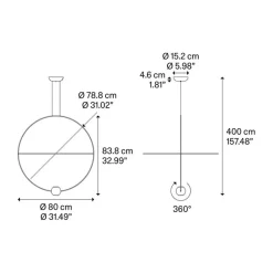 Grote design hanglamp ring met LED spot><noscript><img width=