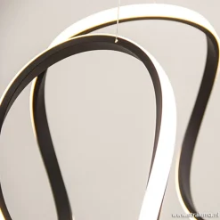 Grote design hanglamp zwart LED><noscript><img width=
