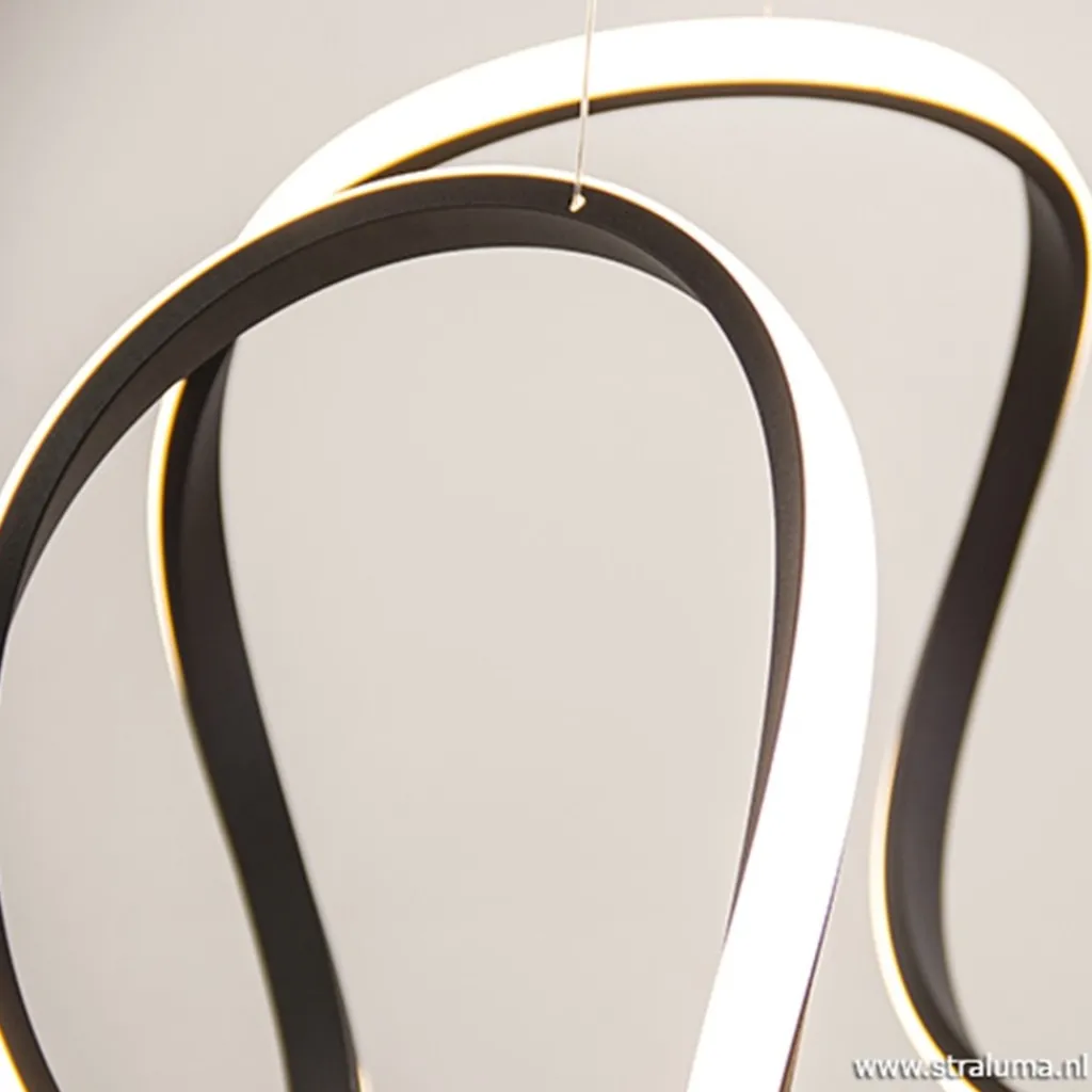 Grote design hanglamp zwart LED>Straluma Store