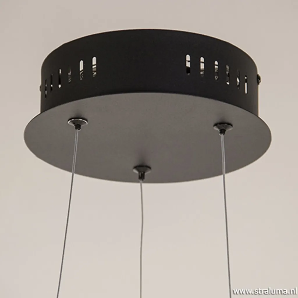 Grote design hanglamp zwart LED>Straluma Store