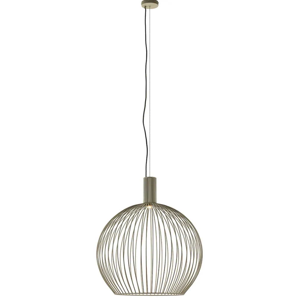 Grote eettafelhanglamp draad mat zand>Straluma Outlet