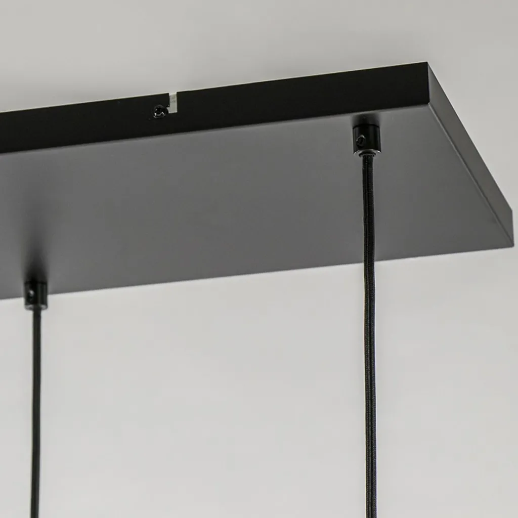 Grote hanglamp Lekar 5-lichts antiek brons met smoke glas>Straluma Discount