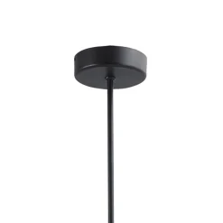 Grote LED hanglamp zwart met helder glazen bollen><noscript><img width=