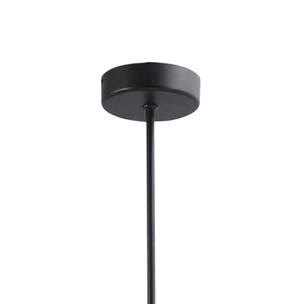 Grote LED hanglamp zwart met helder glazen bollen>Straluma Discount