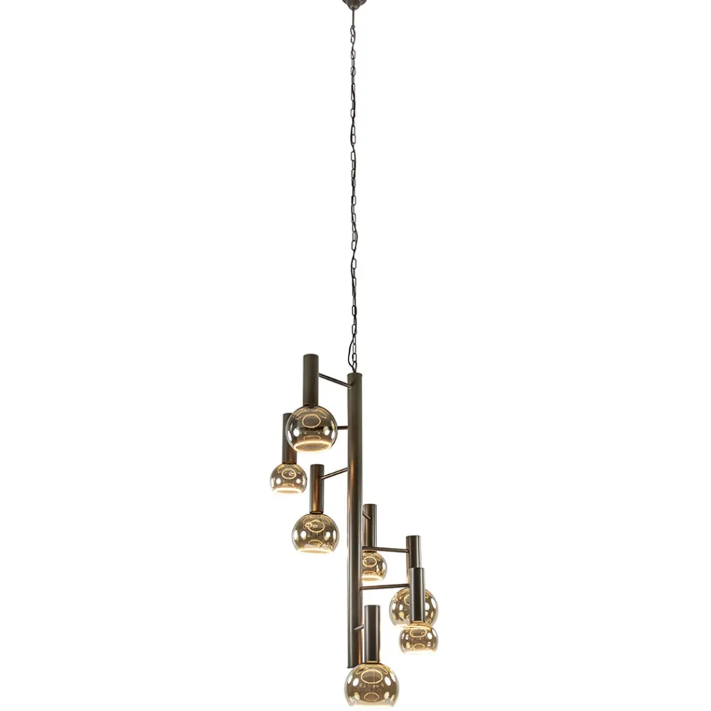 Grote 7-lichts Vide hanglamp brons>Straluma Hot