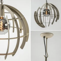 Grote metalen hanglamp Terra quartz 60 cm><noscript><img width=