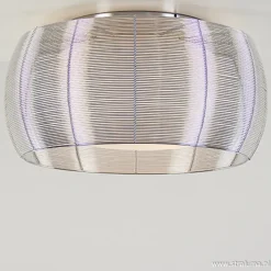Grote plafonnière zilver met chroom 50>Straluma Discount