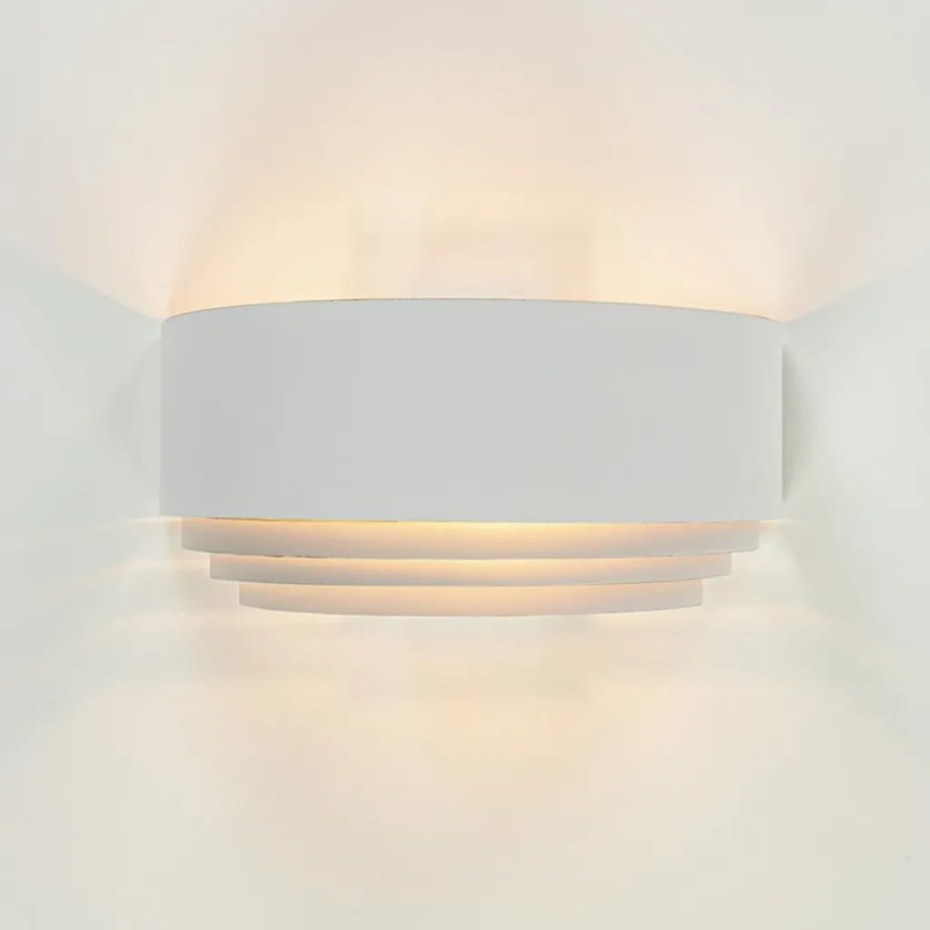 Half ronde wandlamp wit met goud>Straluma Best Sale