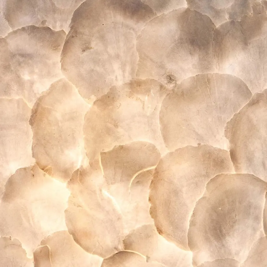 Hanglamp 40 cm rond creme schelpen>Straluma Flash Sale
