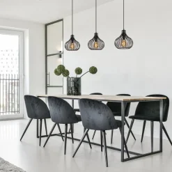 Hanglamp Aglio 28cm 3L op balk zwart><noscript><img width=