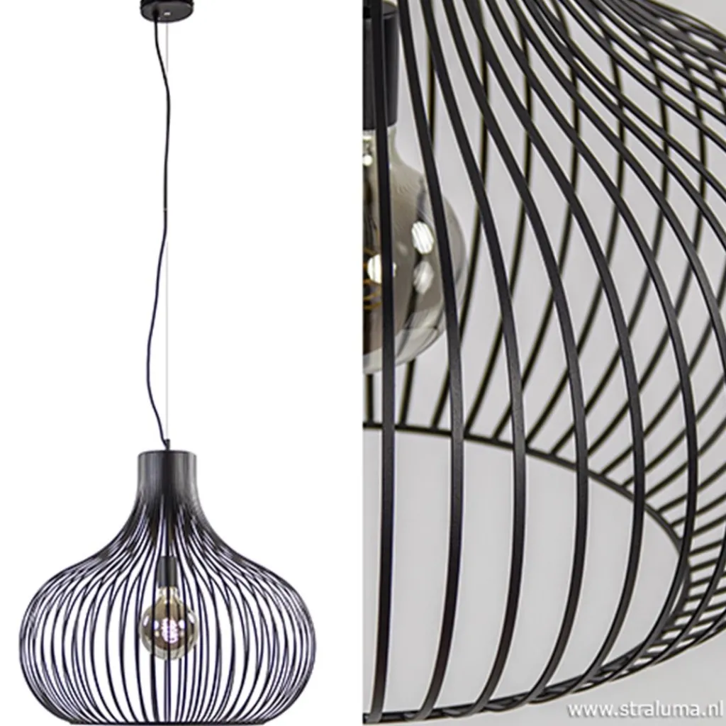 Hanglamp Aglio draad zwart 60cm>Straluma Store