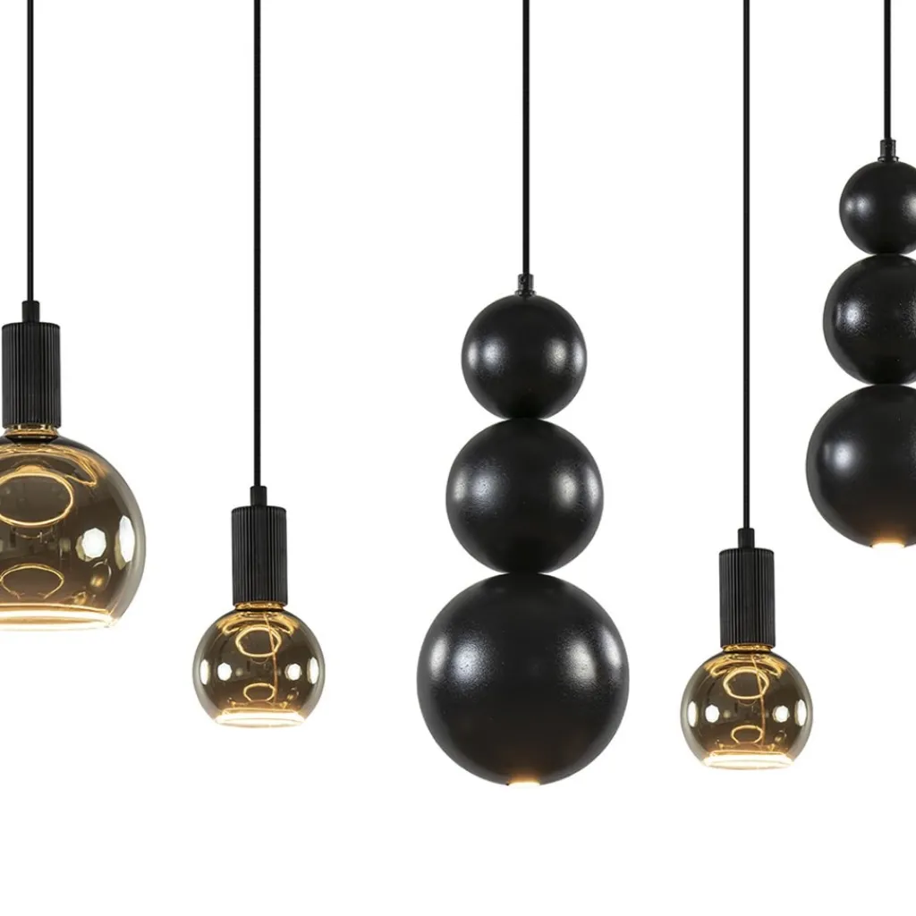 Hanglamp Allure 7l zwart>Straluma Outlet