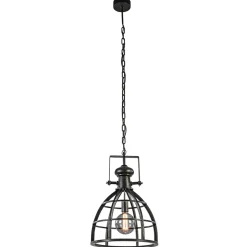 Hanglamp Amy zwartstaal industrieel>Straluma Discount