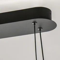Hanglamp Ascoli ovaal zwart/matgoud><noscript><img width=