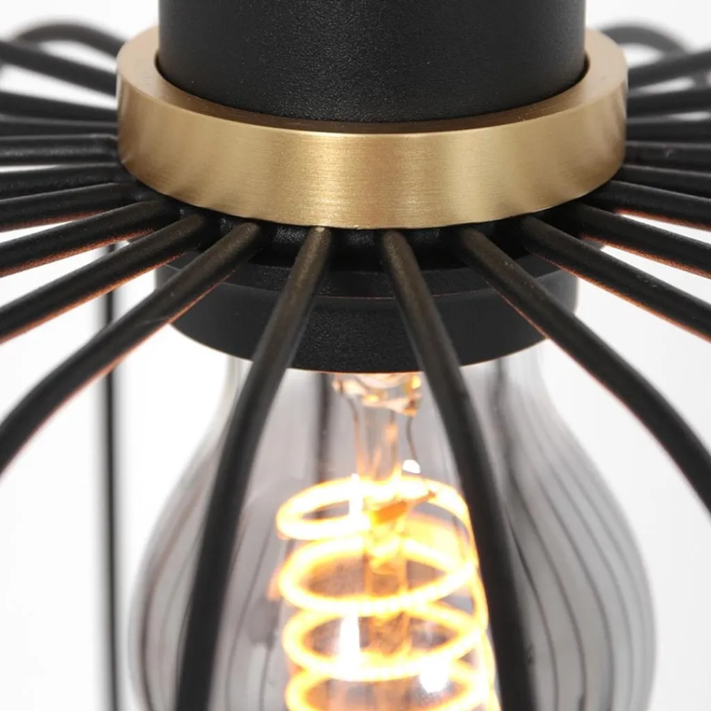 Hanglamp Aureole cilinder breed zwart>Straluma Discount