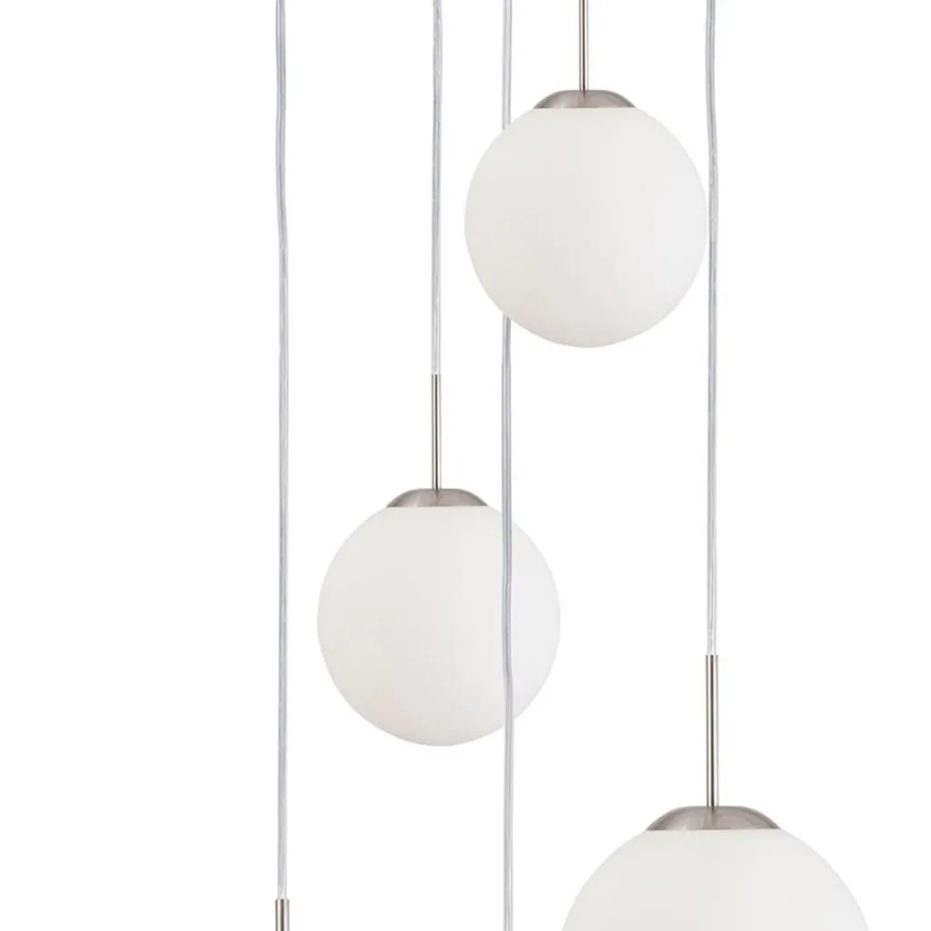 Hanglamp bol Bollique 5x glas wit>Straluma Flash Sale