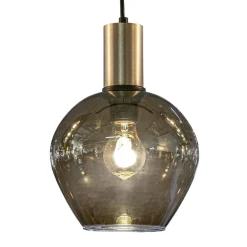 Hanglamp Bounty 5L rond zwart/matgoud>Straluma Best Sale