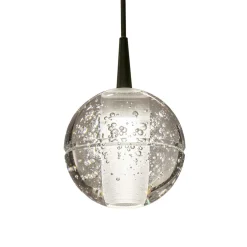 Hanglamp Bubbles 1L zwart/helder dtw>Straluma New