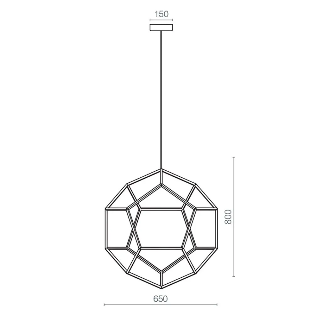 Hanglamp Dodeca 65 zwart>Straluma Online