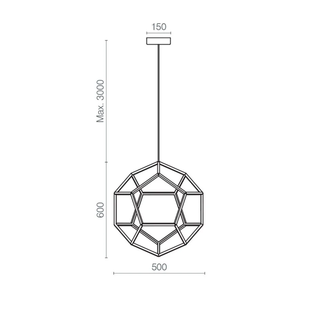 Hanglamp Dodeca 50 zwart>Straluma Cheap