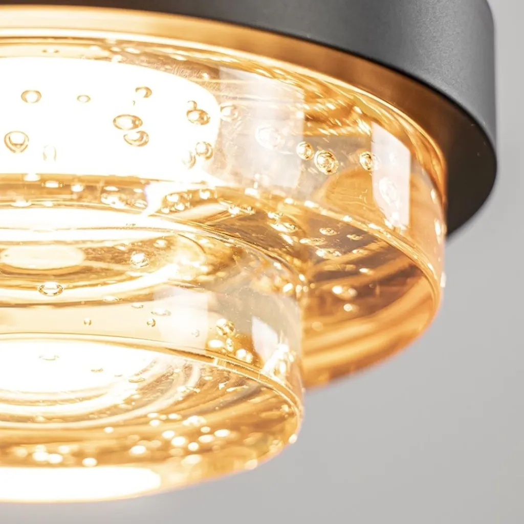 Hanglamp Dynasty 1L zwart/amber>Straluma Sale