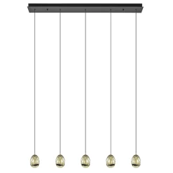 Hanglamp Golden Egg 5L zwart/goud>Straluma Best Sale