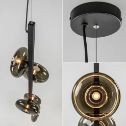 Hanglamp Hoseki verticaal zwart/smoke><noscript><img width=