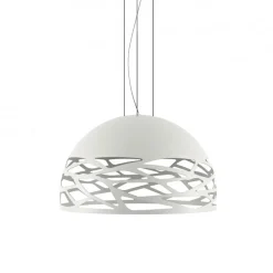 Hanglamp Kelly koepel 60cm wit>Straluma Flash Sale