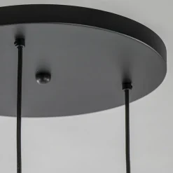 Hanglamp 3-lichts rond zwart met goud gradient glas><noscript><img width=