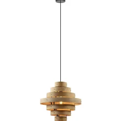 Hanglamp Oaknut hout 7 ringen>Straluma Clearance