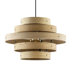 Hanglamp Oaknut hout 5 ringen>Straluma Flash Sale