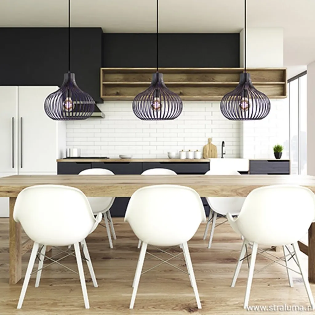 Hanglamp Onion 3L draad zwart>Straluma Fashion