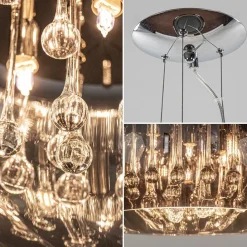 Hanglamp Pearl Raindrops smokey glas><noscript><img width=