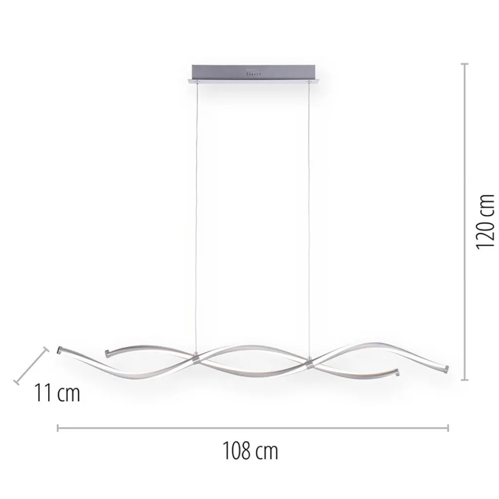 Hanglamp Q-Malina nikkel + afst.bed.cct>Straluma Cheap