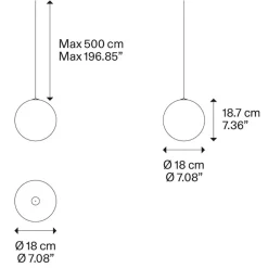 Hanglamp Random Solo 18cm brons><noscript><img width=