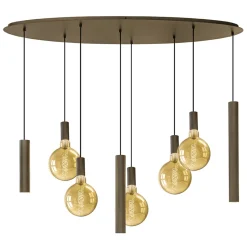 Hanglamp Riva ovaal 8L platinum>Straluma Clearance