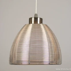 Hanglamp rond 3-lichts alu draad/glas>Straluma Fashion