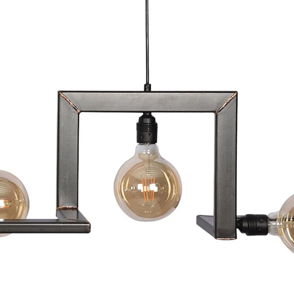 Hanglamp Tortona 7l 210 zwartstaal/koper>Straluma New