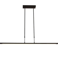Hanglamp zwart balk 2xpushdimmer CCT>Straluma Discount